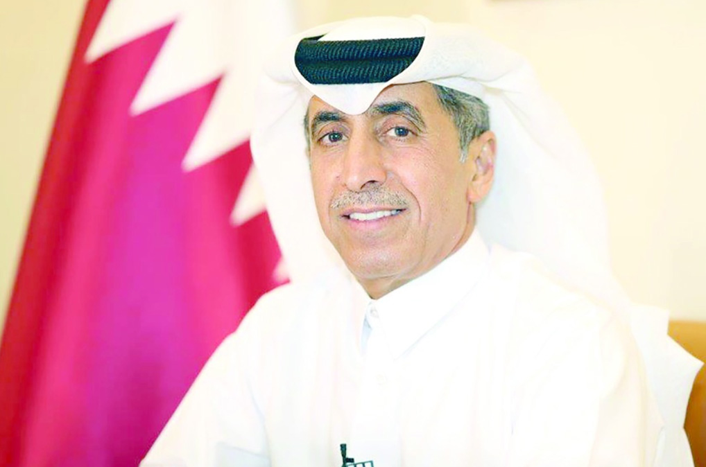 A press conference for collegiate sports at the Qatar Olympic Committee building