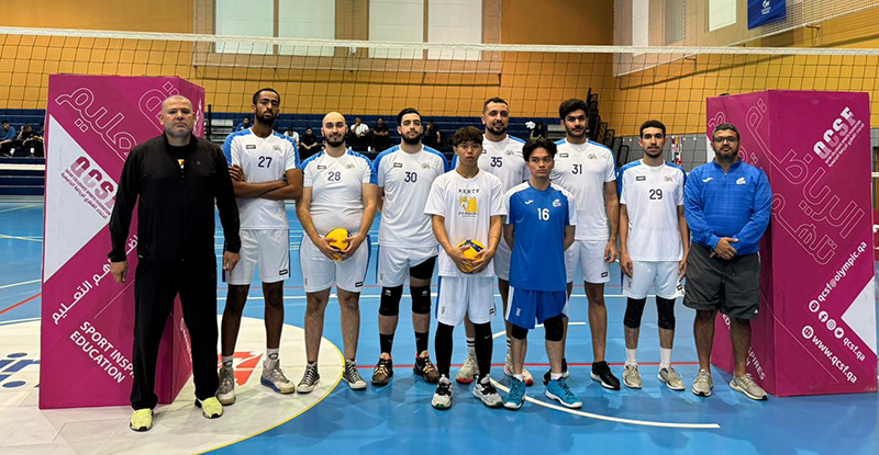 <strong>QU and UDST teams seal victories in Universities Volleyball Championship opener</strong>