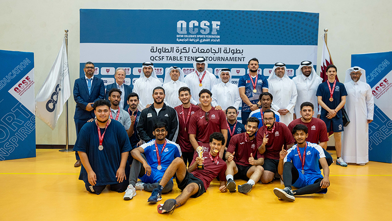 <strong>QU wins Table Tennis title on closing day of QCSF sport season 2023-2024 </strong>